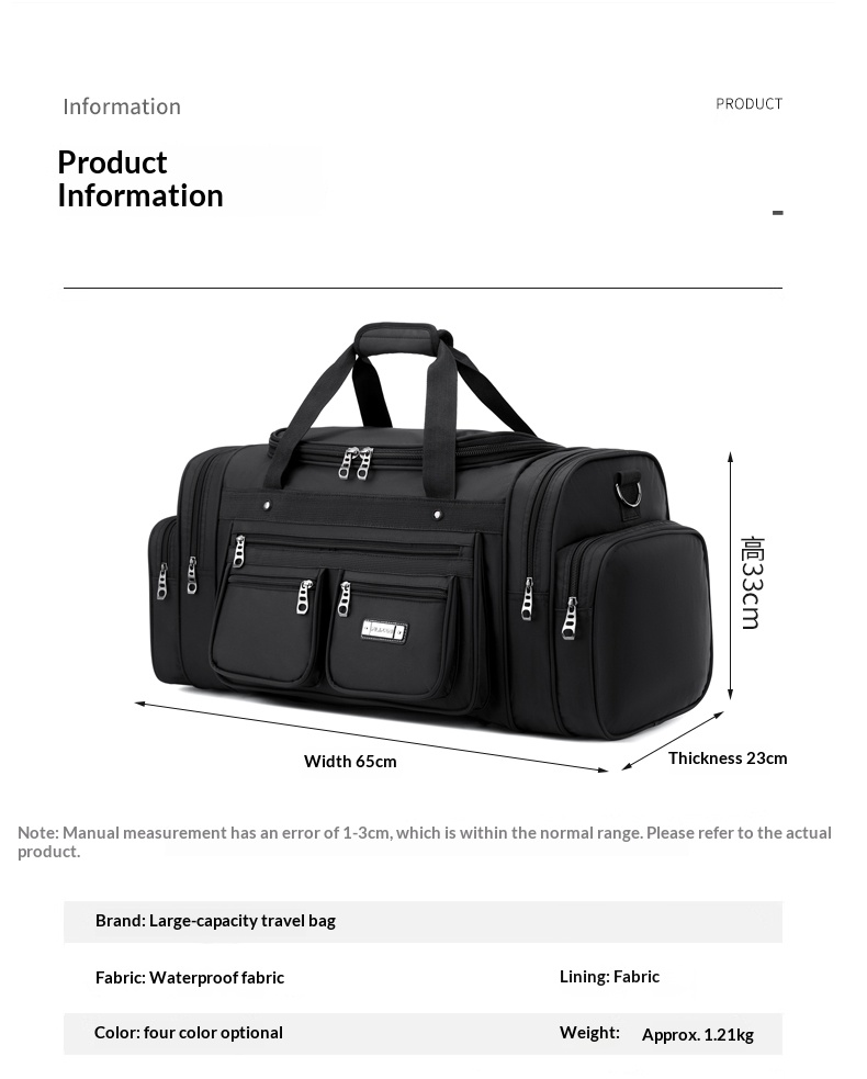 FLPN-5014 Bolsa de ginástica para ginástica Bolsa de bagagem de negócios de viagem de grande capacidade