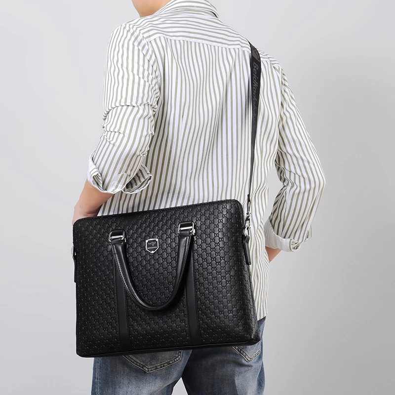 Bolsa mensageiro de couro PU macio LH-M1962 Saco
