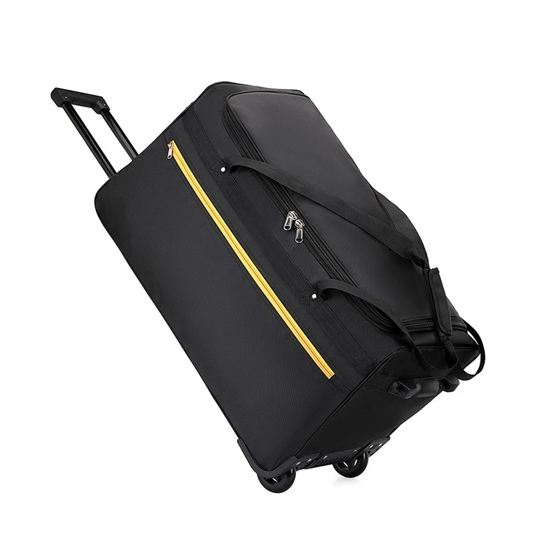 FLPN-7510-1 Bolsa de viagem dobr&aacute;vel com listras de tecido Oxford de grande capacidade