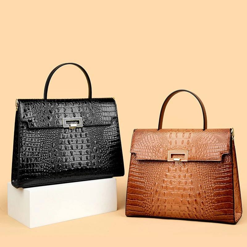 QPN2099 Moda Feminina Simples Fechamento Quadrado Bolsa de Ombro Di&aacute;ria para Escrit&oacute;rio