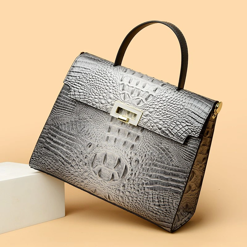 QPN2099 Moda Feminina Simples Fechamento Quadrado Bolsa de Ombro Di&aacute;ria para Escrit&oacute;rio