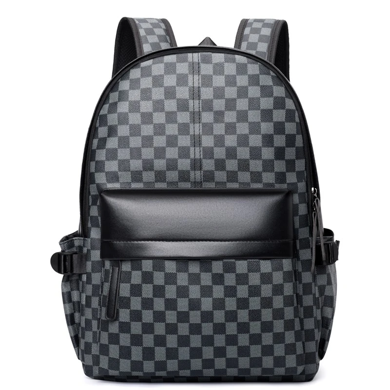 XX5003 Bolsa para laptop empresarial Mochila de couro de grande capacidade