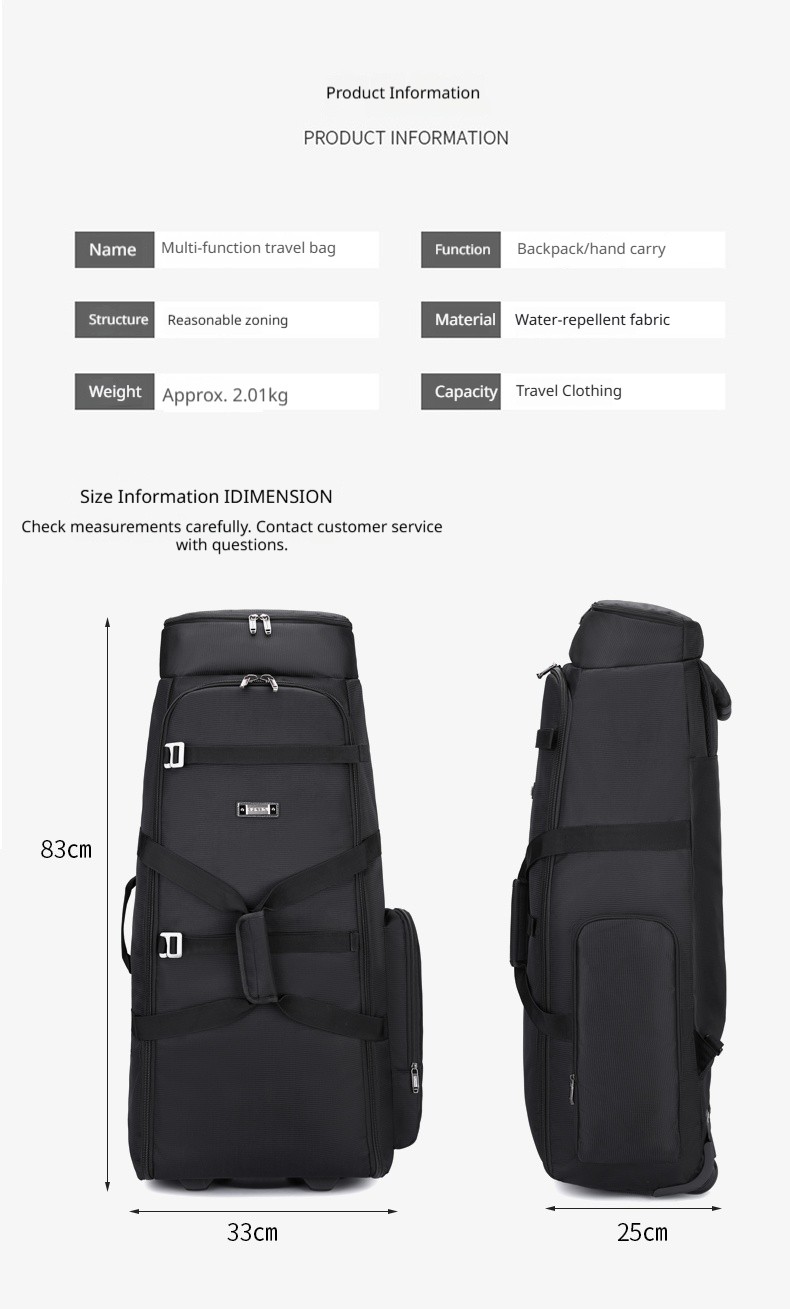 FLPN-2508-3 Bolsa de viagem extra grande personalizada com carrinho